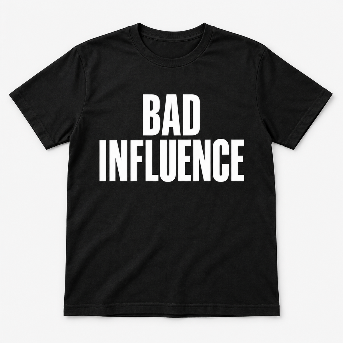 Bad Influence Tee mockup